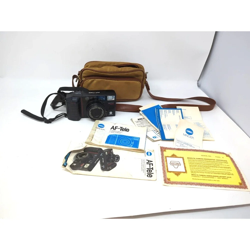 Minolta Freedom Tele AF Multibeam 38/80mm/ 2.8•5.6 Lens Camera Macro case manual